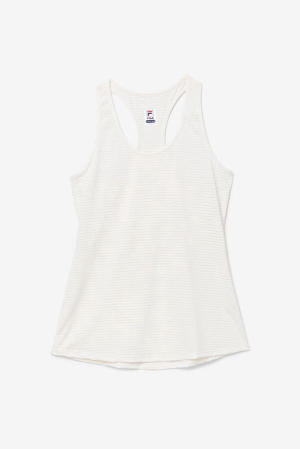 Tops De Alças Fila Mulher Branco - Fila Essentials Racerback Tennis En Portugal,KEQX-24657